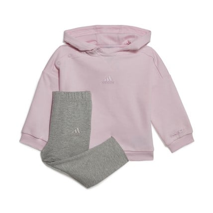 adidas infant girls hooded fleece tracksuit (HR585