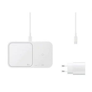 Samsung Wireless Charger Pad Duo White & Travel Ch
