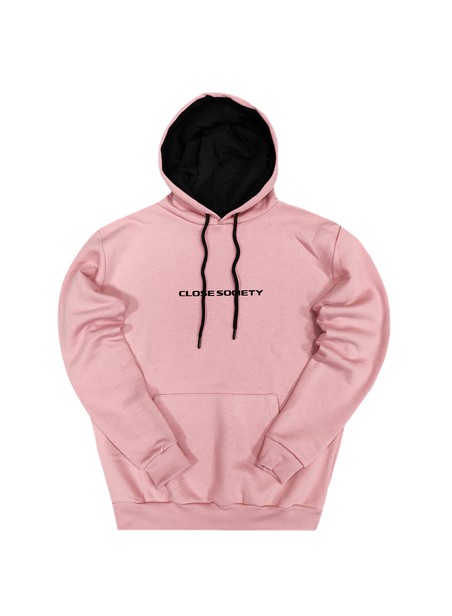 Clvse society pink simple logo hoodie