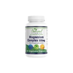 Natural Vitamins Magnesium Complex 500mg Σύμπλεγμα Μαγνησίου 60 κάψουλες