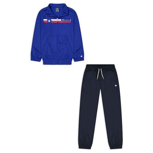 Champion Boy Full Zip Suit (306583)-BLUE