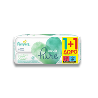 PAMPERS BABY WIPES AQUA PURE 48ΤΕΜ (PROMO 1+1)