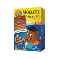 Moller's Omega-3 Ζελεδάκια Ψαράκια Για Παιδιά Με Γ