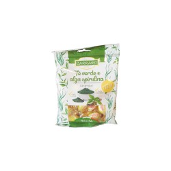 Carraro Caramelle Te Verde Ε Alga Spirulina Καραμέλες Για Το Λαιμό Με Πράσινο Τσάι & Σπιρουλίνα 100gr