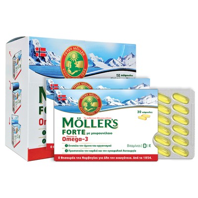 Moller's Forte Omega-3  150 Κάψουλες (5 Καρτέλες τ