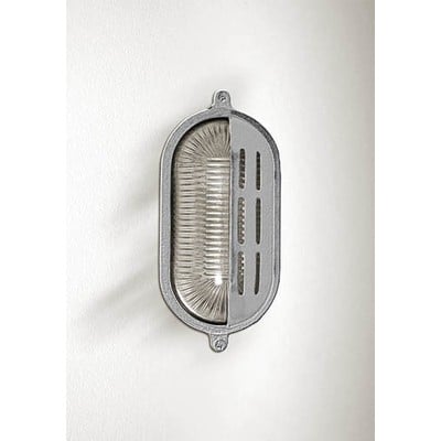 Brass Wall Light N.460 E27 Ip64 Chrome Matt 22Χ10c