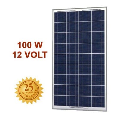 Πάνελ Φωτοβολταϊκό Πολυκρυσταλλικό 100W 12V Srμ-10