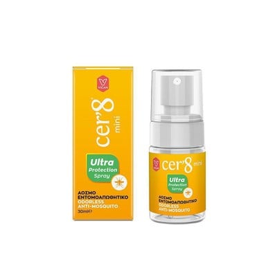 Cer'8 Mini Ultra Protection Spray Άοσμο Εντομοαπωθ