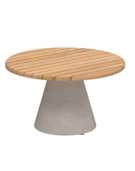 CONIX SIDE TABLE WITH TEAK TOP D60xH35cm