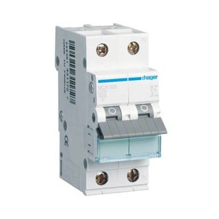 Miniature Circuit Breaker C 6kA 2-Poles L+N 2 Modu
