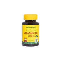 Natures Plus Vitamin D3 5000 I.U. Vitamin D3 60 soft capsules