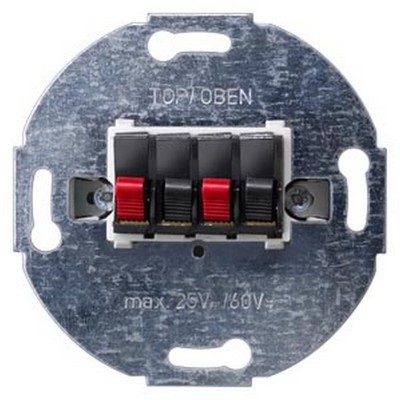 Delta Loudspeaker Socket 2-Fold 25V Ac 60V