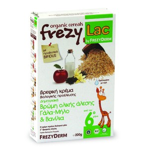 FREZYLAC Organic cereals βρώμη ολικής άλεσης με γά