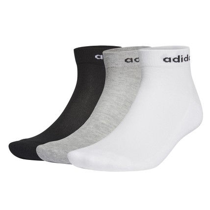 adidas unisex half-cushioned ankle socks 3 pairs (