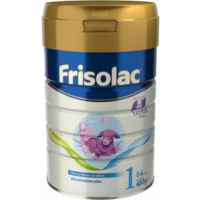 FRISOLAC Βρεφικό Κατσικίσιο Γάλα Σε Σκόνη No1 Από Τη Γέννηση Έως Τον 6ο Μήνα 400g