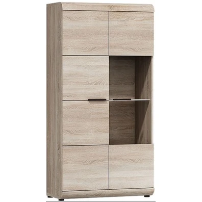  Showcase 80x158x37cm 36134-LN-SV 