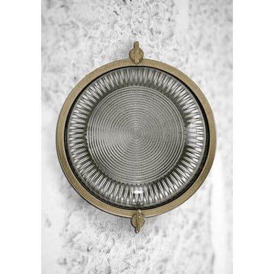 Brass Wall Light N.14A3 60W E27 Ip64 D18cm With El