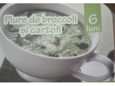 Piure de broccoli și cartofi