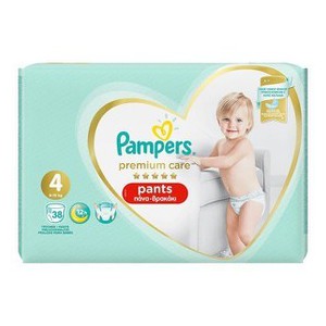 PAMPERS Premium pants N4 9-15kg 38πάνες