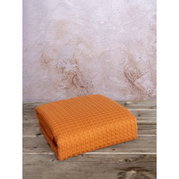 Κουβέρτα Πικέ Γίγας (240x260) Habit Deep Orange NIMA Home