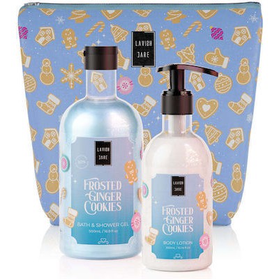 LAVISH CARE Frosted Ginger Cookies Shower Gel 500ml & Body Cream 300ml 