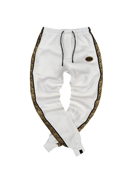 Vinyl art clothing oval logo pants - white