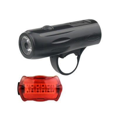 Set Bicycle Flashlight 5W 150Lm Ip54 With Rear Lig