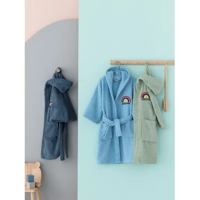 Μπουρνούζι με Κουκούλα Kids Bath Super Dude Green 