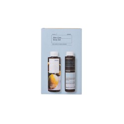  Korres Men Care Body Basil & Lemon Shower Gel Set 250ml + Aftershave Balm Calendula & Ginseng 200ml