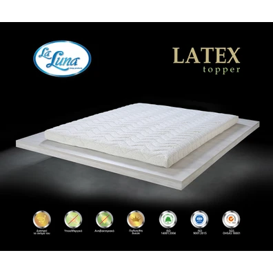 Ανώστρωμα Διπλό Ελαστικό 140x200+7cm La Luna Latex