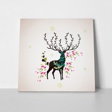 Floral deer emblem 21553819 a
