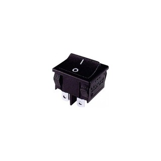 Switch Big Black Rocker without Lamp On-Off 6Α/250