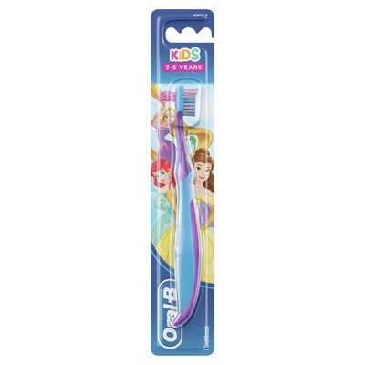 Oral-B - Kids Χειροκίνητη Οδοντόβουρτσα Με Χαρακτήρες Από Το Frozen Ή Το Cars, 3-5 Ετών, Μαλακές Τρίχες - 1τμχ. Διαθέσιμα χρώματα: μπλε , πράσινο 