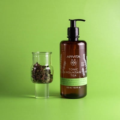 Apivita Eco Pack Tonic Mountain Tea Αφρόλουτρο 500