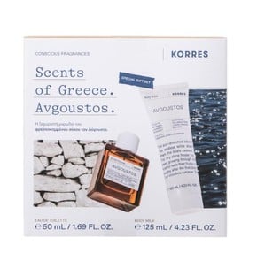 Korres Avgoustos Set Eau De Toilette-Άρωμα, 50ml &