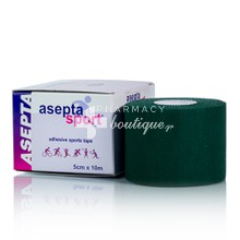 Asepta Sport Tape (5cm x 10m) - Πράσινη, 1τμχ.