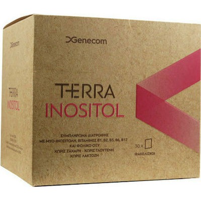 TERRA Inositol Συμπλήρωμα Διατροφής Με Ινοσιτόλη Για Τη Ρύθμιση Της Λειτουργίας Των Ωοθηκών x30 Φακελίσκοι
