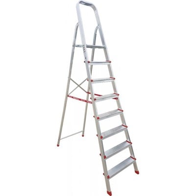 Aluminium Ladder 7+1 Stairs Εcο 2,20Μ