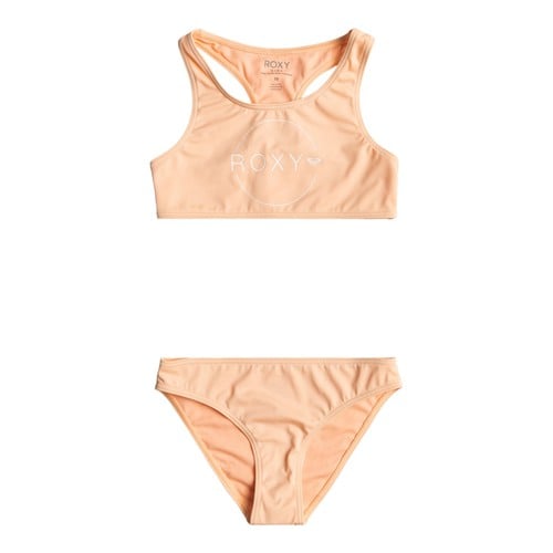 Roxy Girls Swimwear Set Basic Active Crop Top 