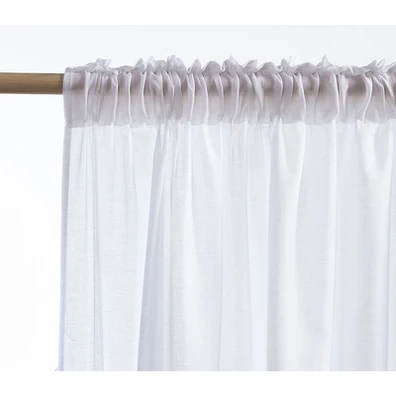 Κουρτίνα Με Τρέσα 140x270 nef-nef antel white 100%