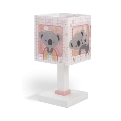 Kids Table Lamp Pink Koala 1Xe14