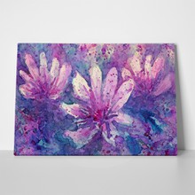 Abstract purple flowers watercolor 1036418044 a
