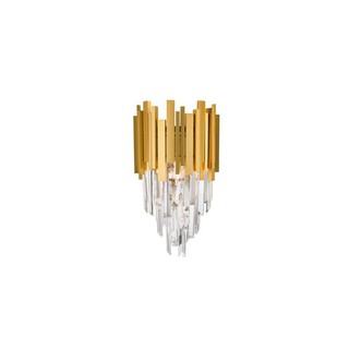 Wall Light  with Crystals Ε14 Gold Grane 9050100