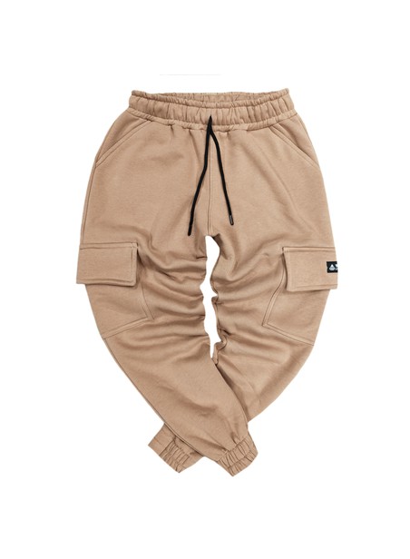 TONY COUPER BROWN CARGO TRACKPANTS