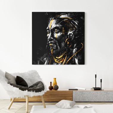Black and gold african man