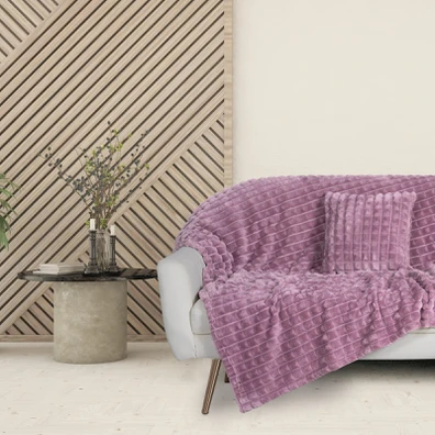Das Home Κουβερτα Fleece 130χ170 1358 Dusty Purple