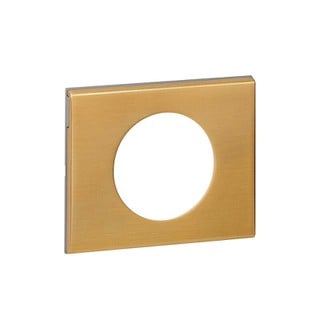 Celiane Mat Frame 1 Gang Brushed Gold Metal 69131