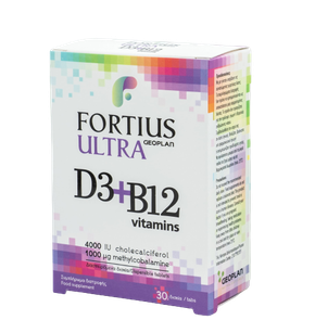 Geoplan Fortius Ultra 1000mg D3 & B12 Vitamins 400