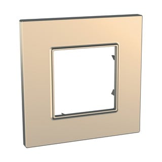 Unica Quadro Metallized Frame 1 Gang Copper MGU6.7