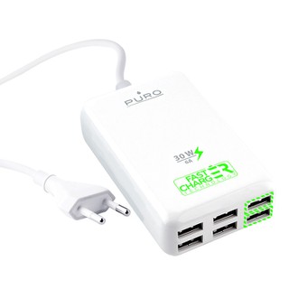 Puro Fast Charger Charging Station 6 Ports USB Typ